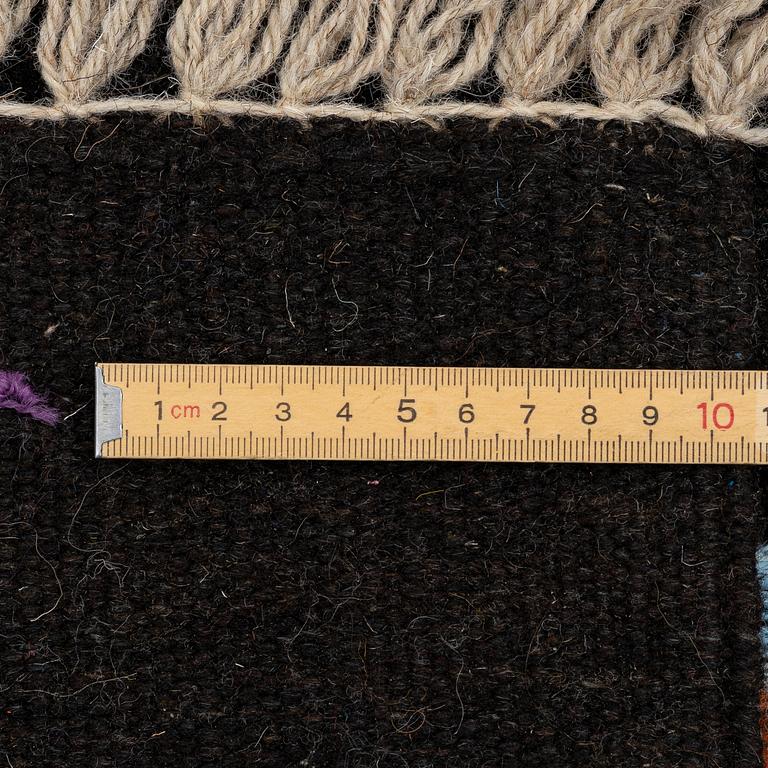 A hand-embroidered Kelim carpet, c. 198 x 153 cm.