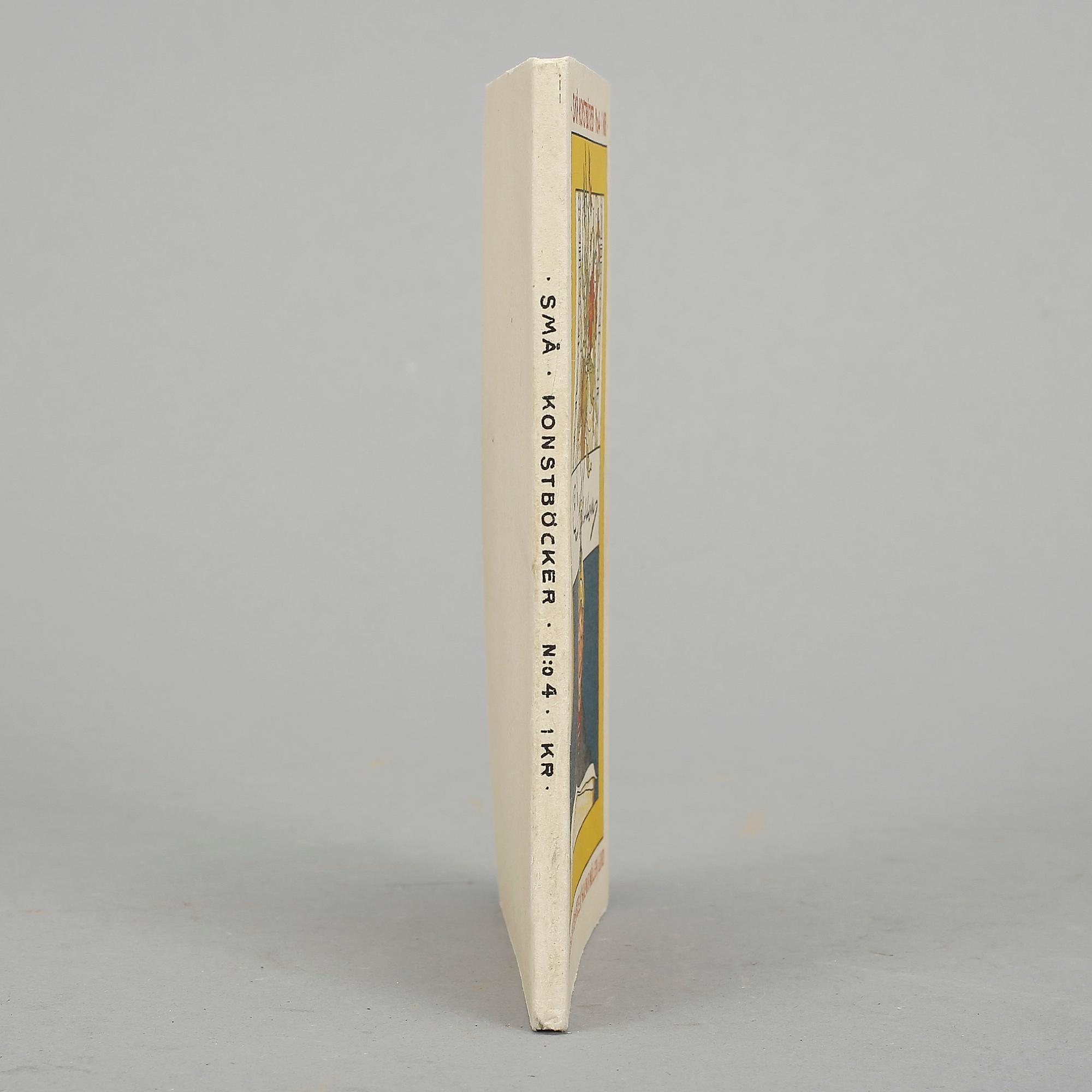 CARL LARSSON (1853-1919), bok med konstnärens hälsning och autograf. 1908.