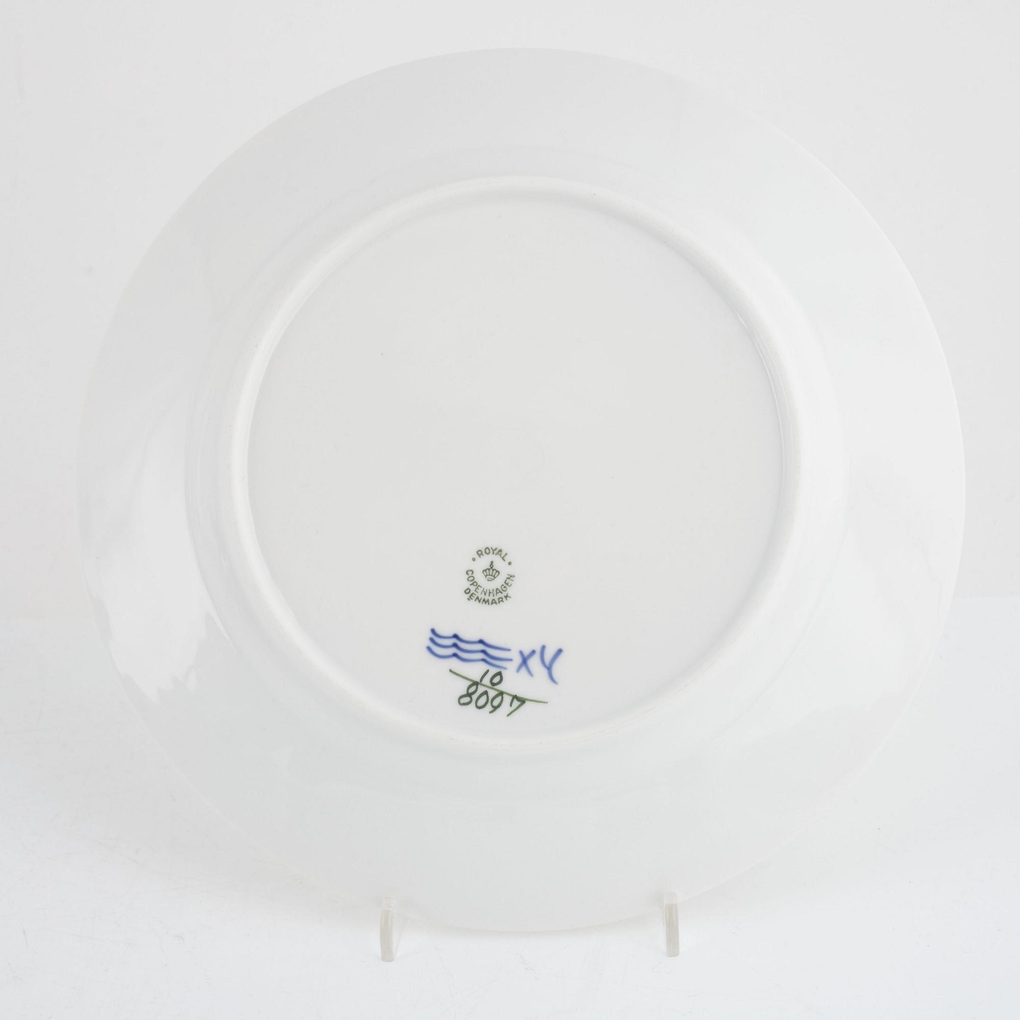 119 pieces of a 'Blue flower' porcelain service, Royal Copenhagen, Denmark.