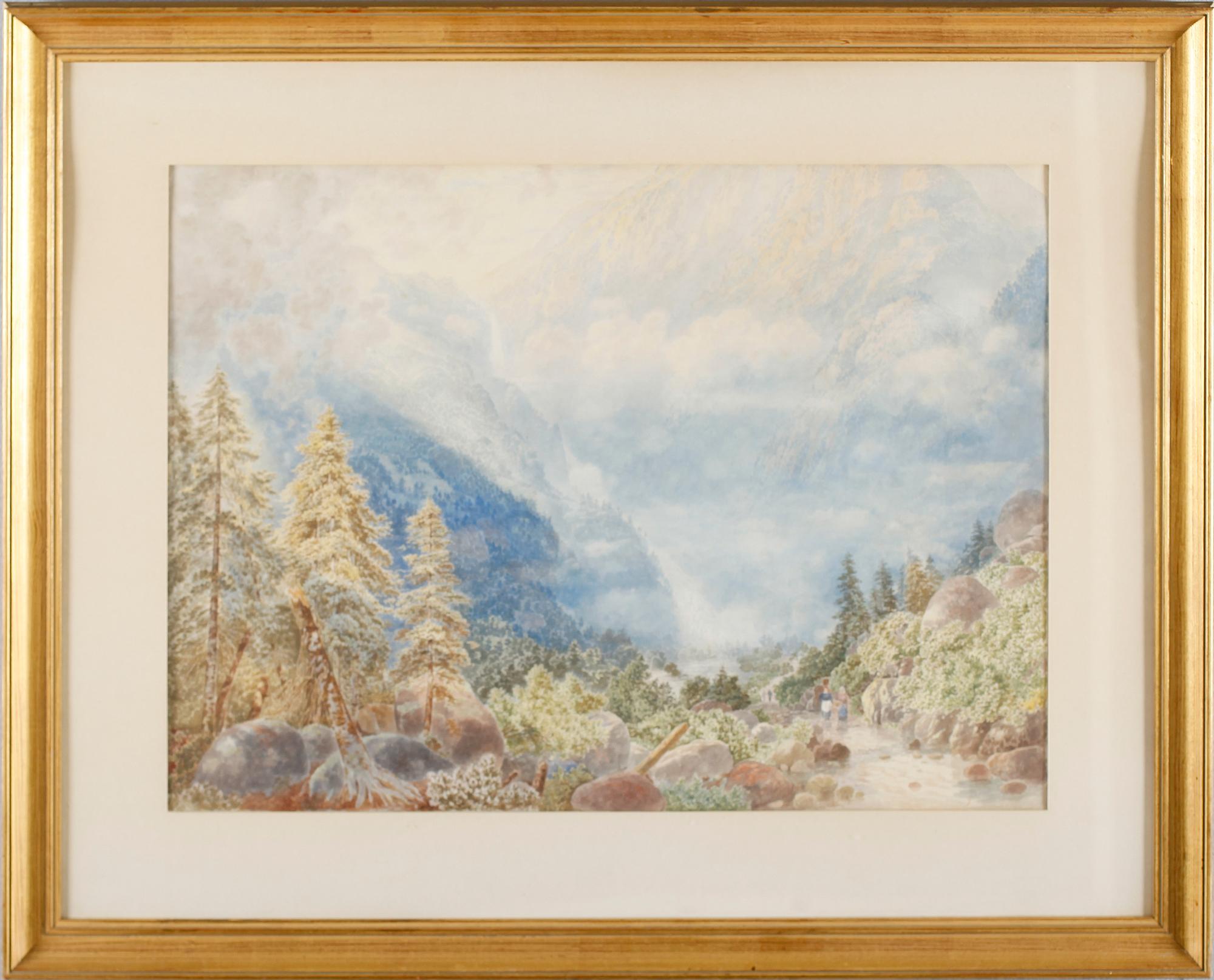OKÄND KONSTNÄR, akvarell, 1800-talets senare del.