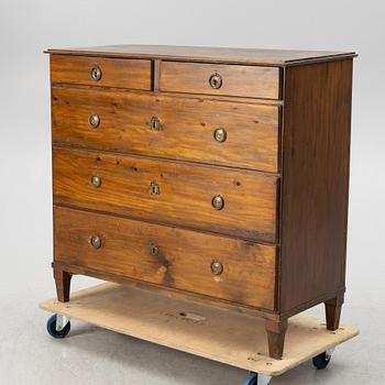 A chest of drawers, 19th century.