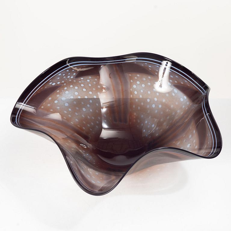 Gunnar Cyrén, skål, graal, glas, Orrefors 1992.