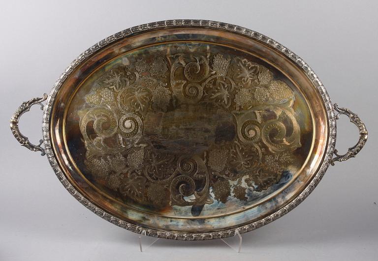 BRICKA, nysilver, 1900-tal.