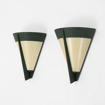 A pair pf wall lamps, second half of the 20th century.
