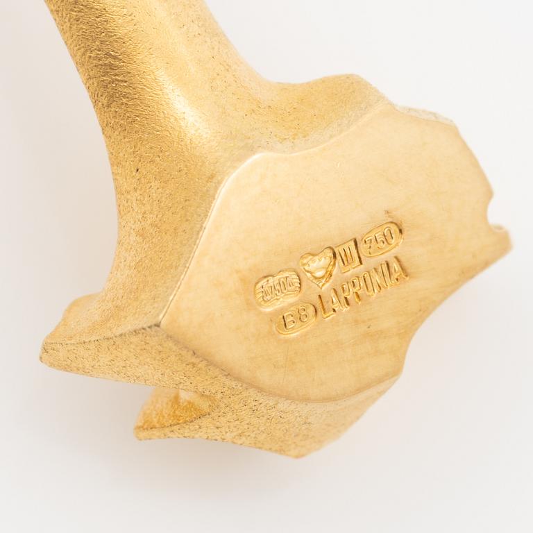 Björn Weckström, Necklace "Arousal", 18K gold with pearls. Lapponia 1979.