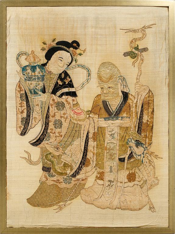 A chinese textile, around the year 1900.