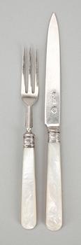 SMÖRGÅSBESTICK, 24 delar, silver, Goldsmiths & Silversmiths Company Ltd, London, 1906.