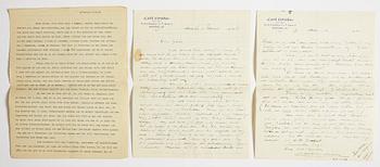 LETTERS (36) and POEMS from Ulla Bjerne-Biaudet to GAN (Gösta Adrian-Nilsson).