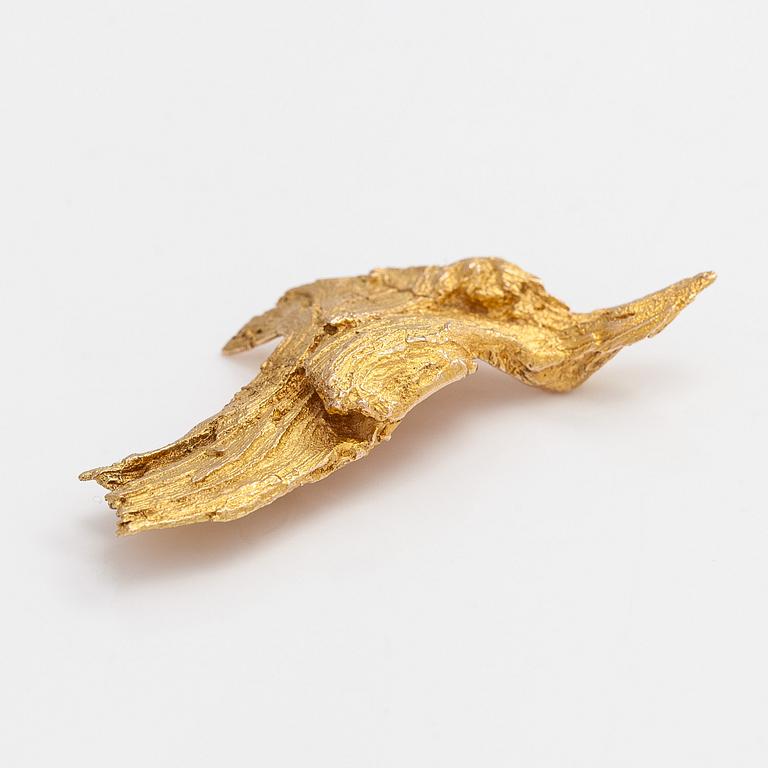 Helky Juvonen, brosch, 14K guld, Helsingfors.