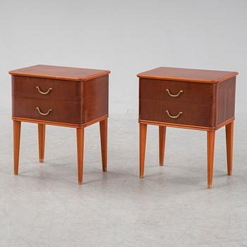 Sängbord, ett par, Swedish Modern, 1940-tal.