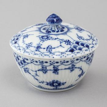 A 9 piece 'Musselmalet' part-mocca service, by Royal Copenhagen, second half of the 20th century.