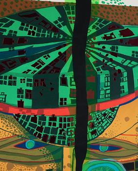 Friedensreich Hundertwasser, "One of five seamen", 1975.