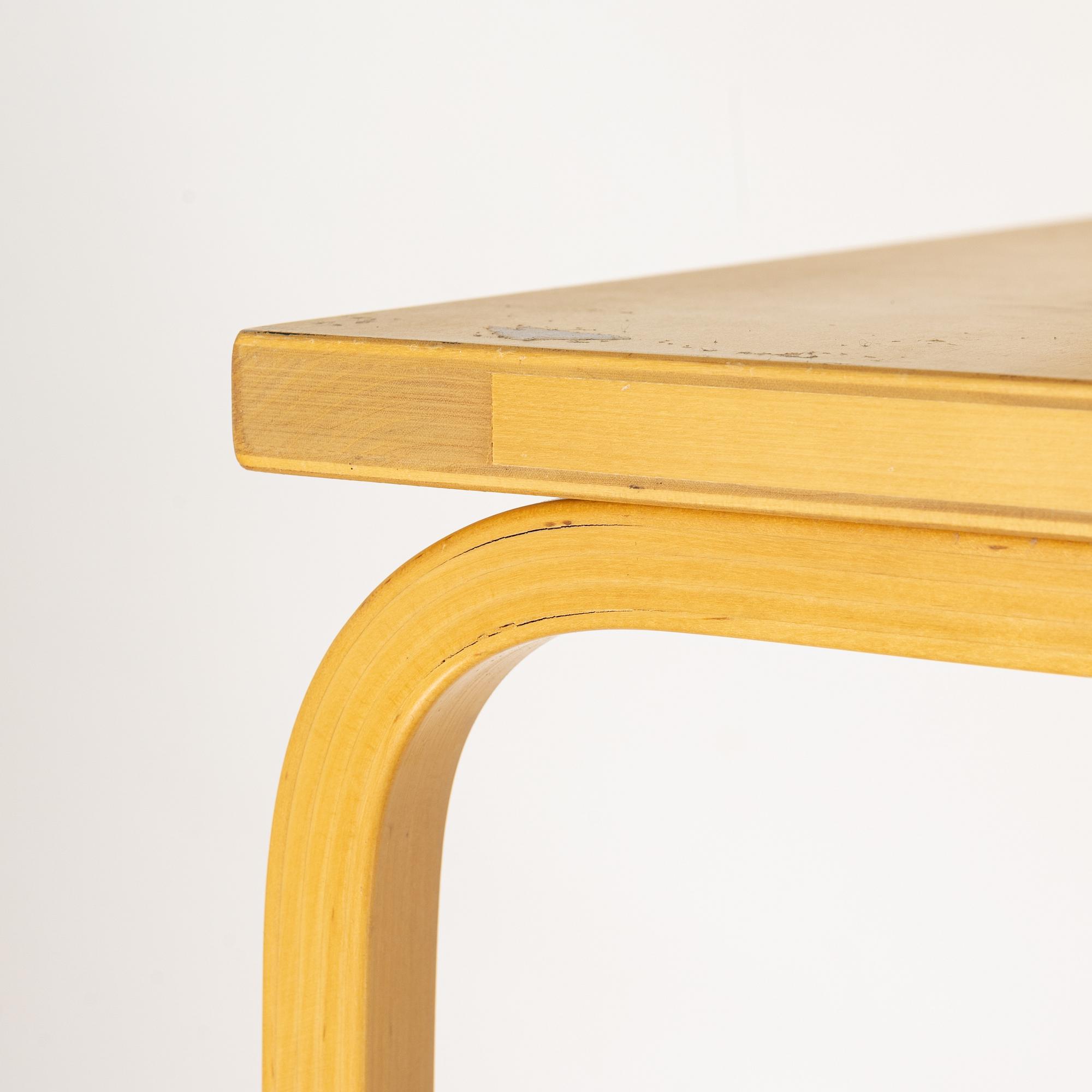 Alvar Aalto, three console shelves, model 112B, Artek, Finland.