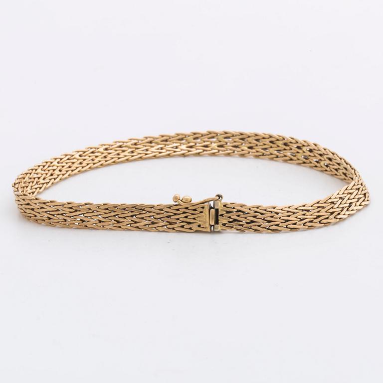 BRACELET 18k gold , 13,0 g.