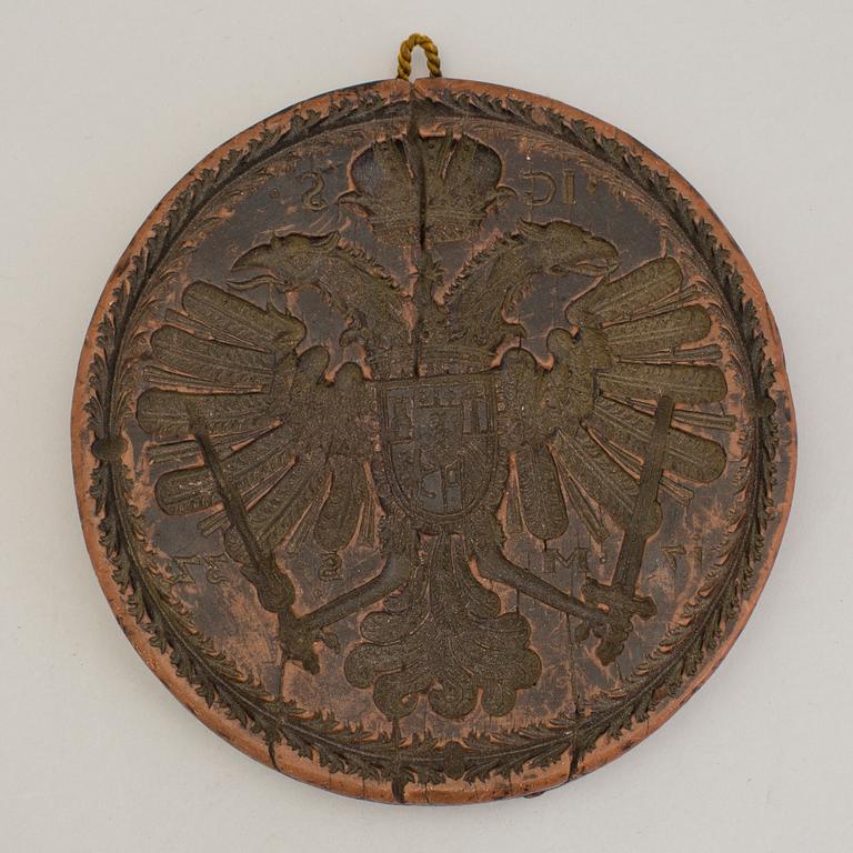 A middle european wax seal, 19th century.