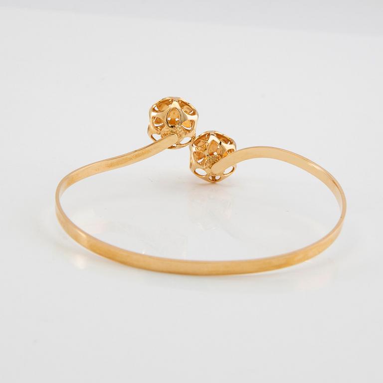 Bracelet/arm ring 18K gold, Alton Falköping 1970.