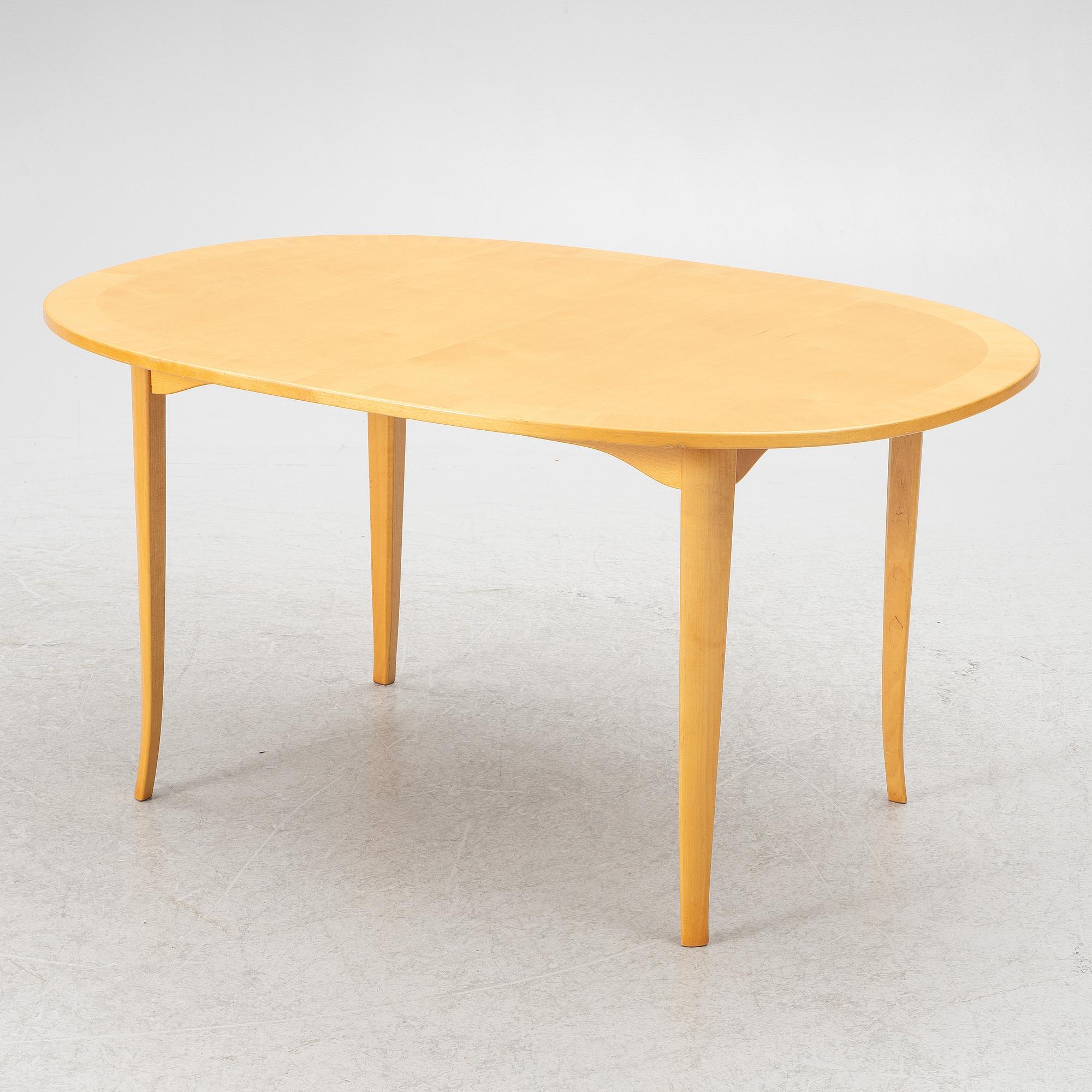 Carl Malmsten, coffee table, "Ovalen", Åfors.