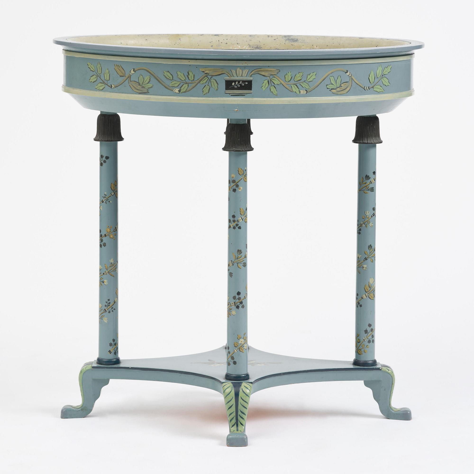 Carl Malmsten, a Swedish Grace flower table, cabinetmaker Albin Johansson, Stockholm, for Villa Kvikkjokk, 1927.