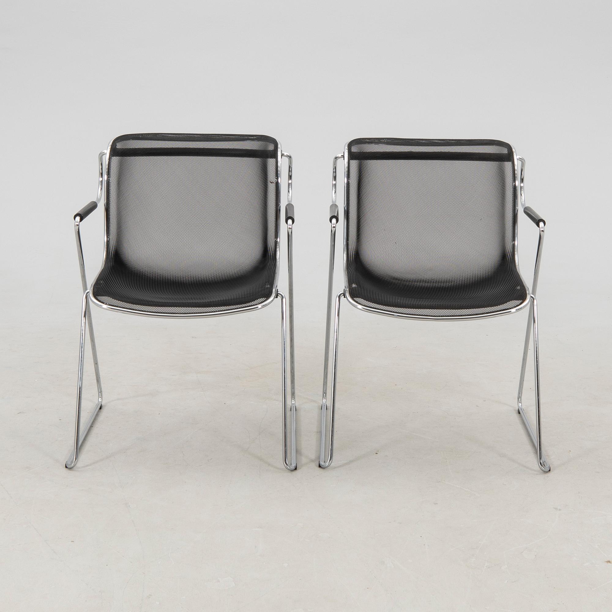 Charles Pollock, armchairs 2 pcs "Penelope" for Castelli, Italy, 1982.