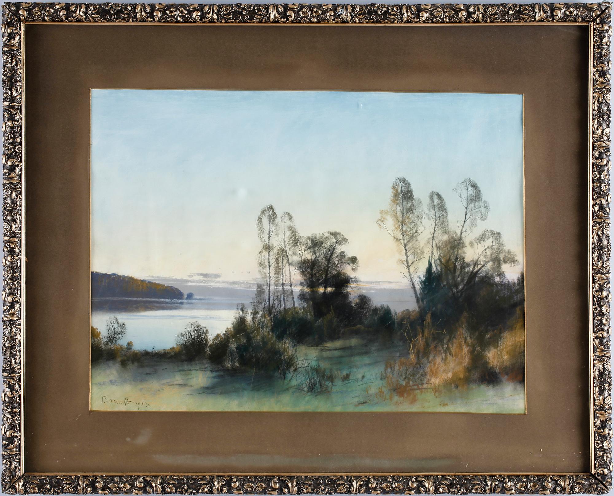 CARL BRANDT, pastell. Sign och dat.