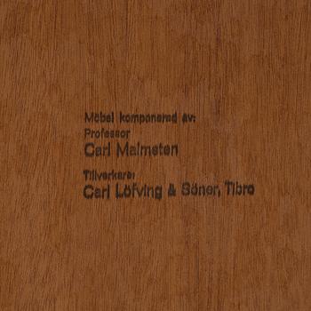 An 'Ovalen' coffee table designed by Carl Malmsten for Carl Löfving & Söner, Tibro, Sweden.
