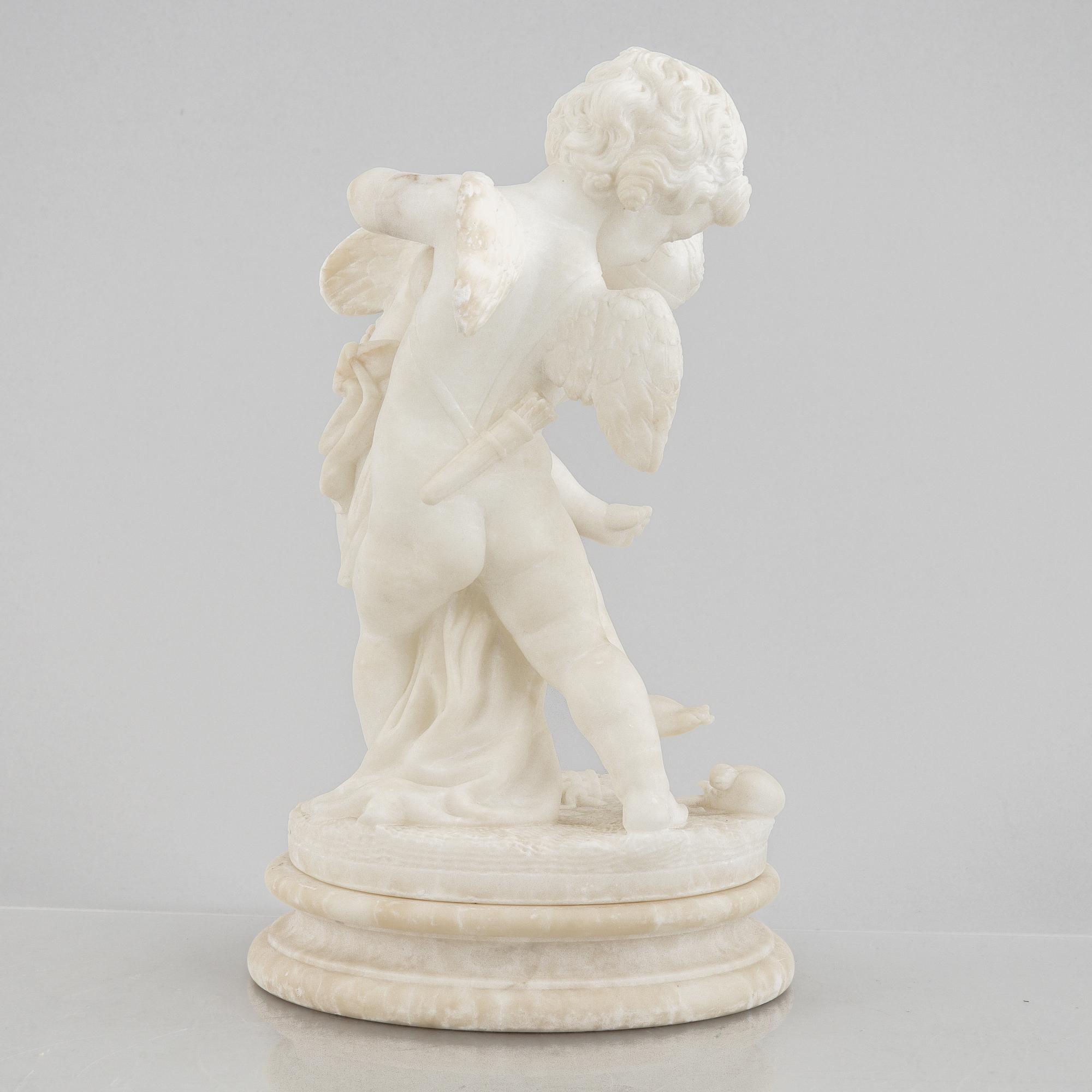 An alabaster sculpture, probably Italy, circa 1900.