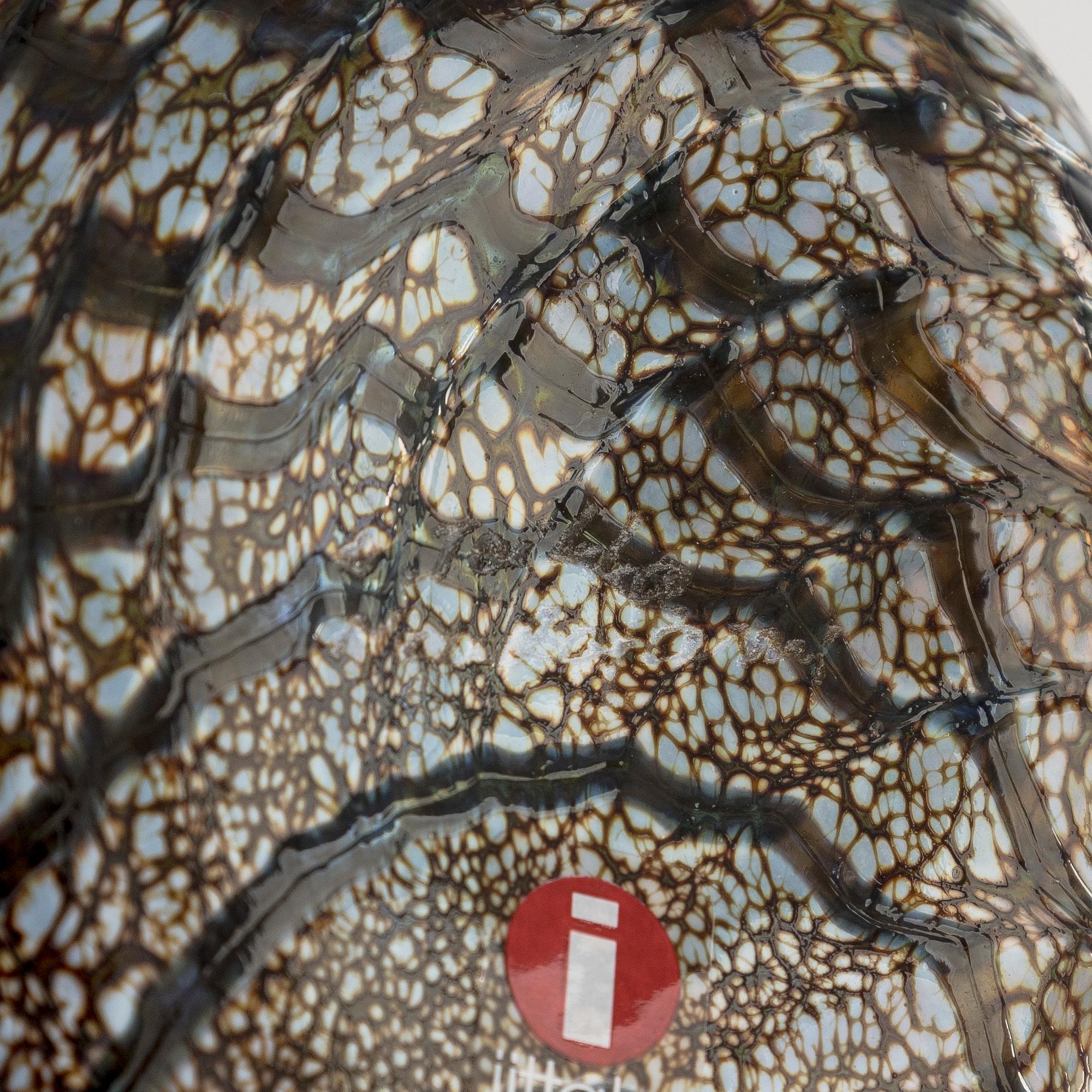 Oiva Toikka, glasfågel, "Spotted Crake", signerad O. Toikka Nuutajärvi.