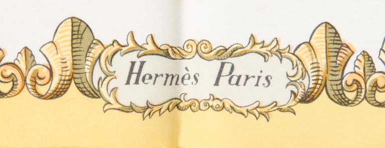 Hermès, a 'Ludovicus Magnus' silk scarf.