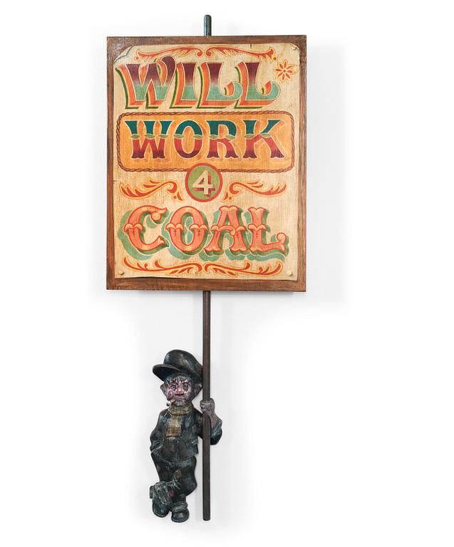 Mark Hampson, "Northern Soul (will work 4 coal), 2012.