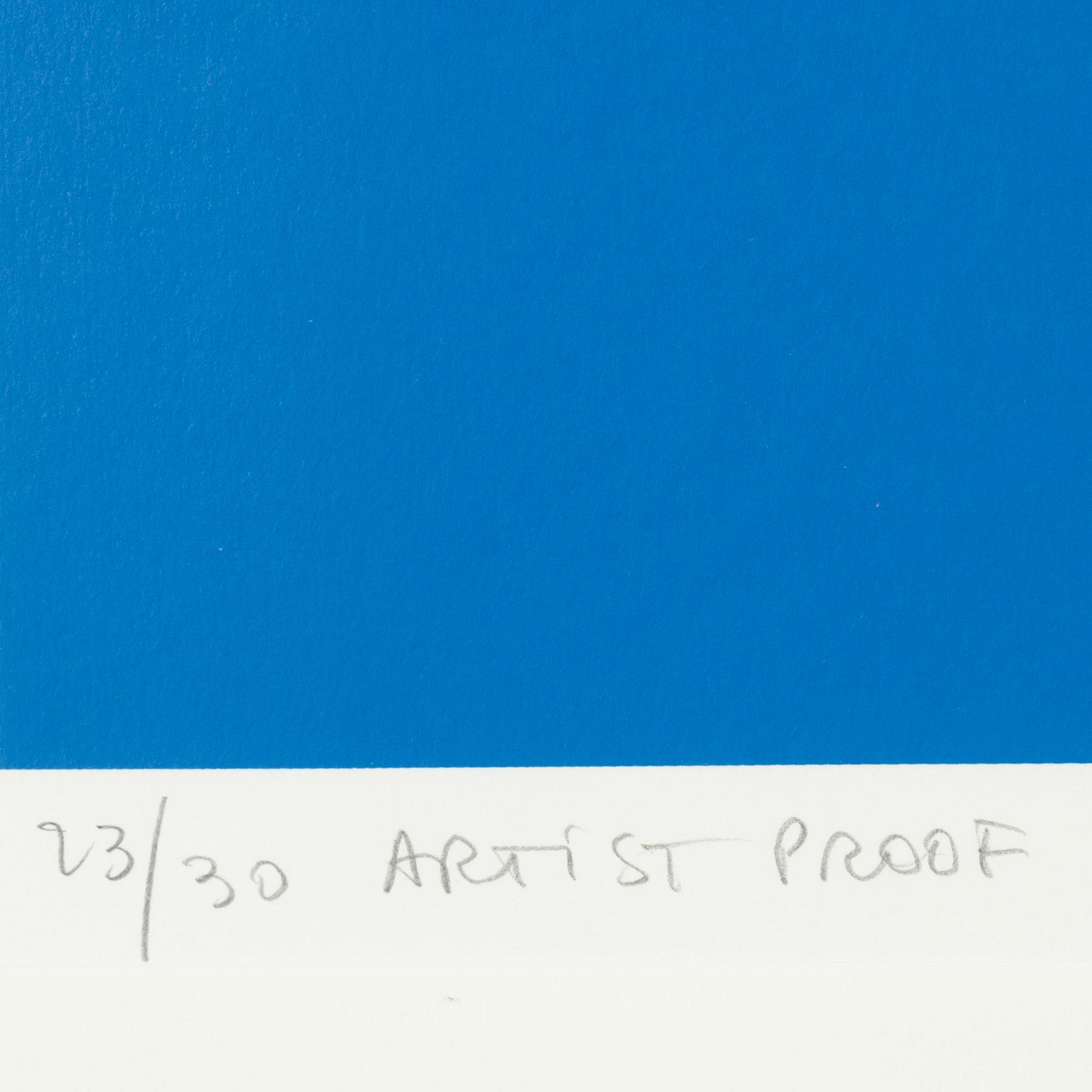 Franco Costa, silkscreen in colours, signed AP 23/30.