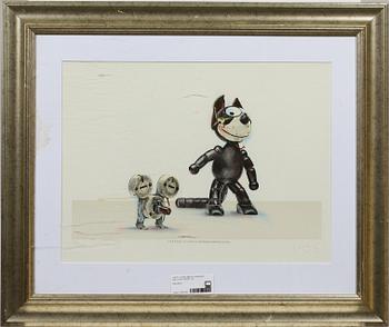 LASSE ÅBERG, färglitografi, sign o numr 168/200.