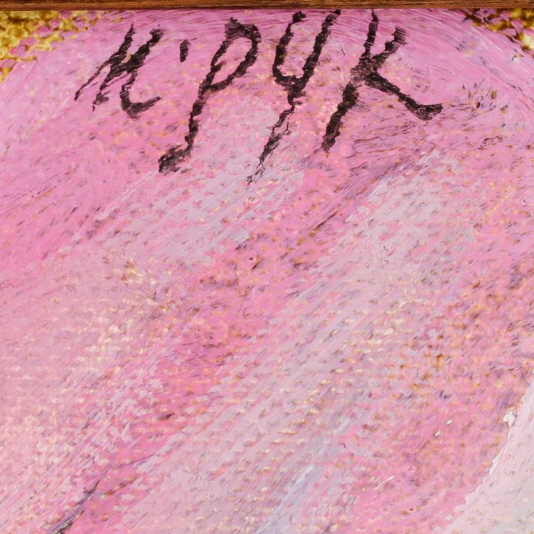 MADELEINE PYK. Olja på duk. Sign M. Pyk.