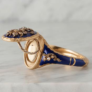 Jean-Francois Bautte & Cie, (1837-1907), wristwatch / bangle,  c. 1850.