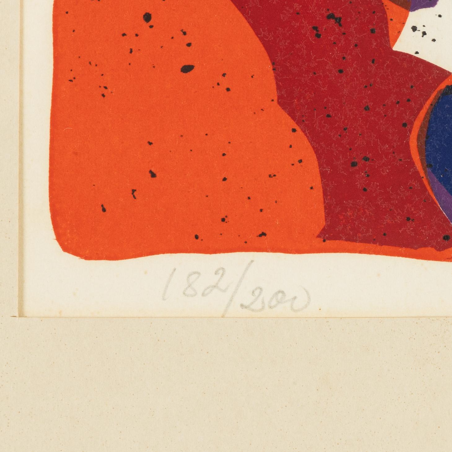 Leida Rives-Elfvén, a colour lithograph, signed and numbered 182/200.