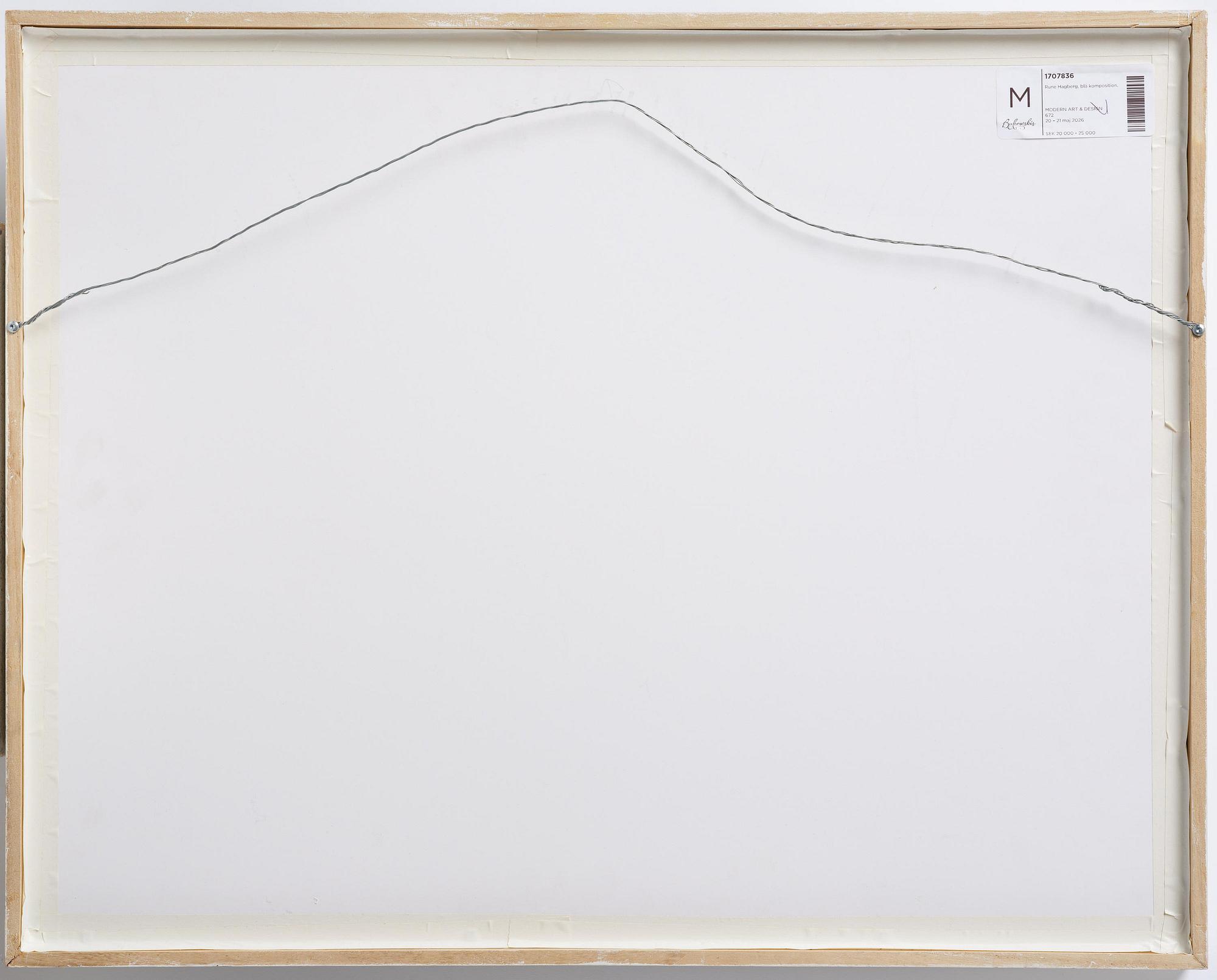 Rune Hagberg, Composition in blue.