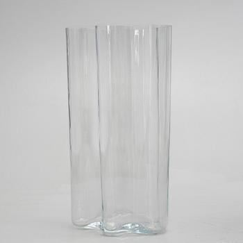 Alvar Aalto, floor glass vase, Iittala, Finland, ed 12/1998.