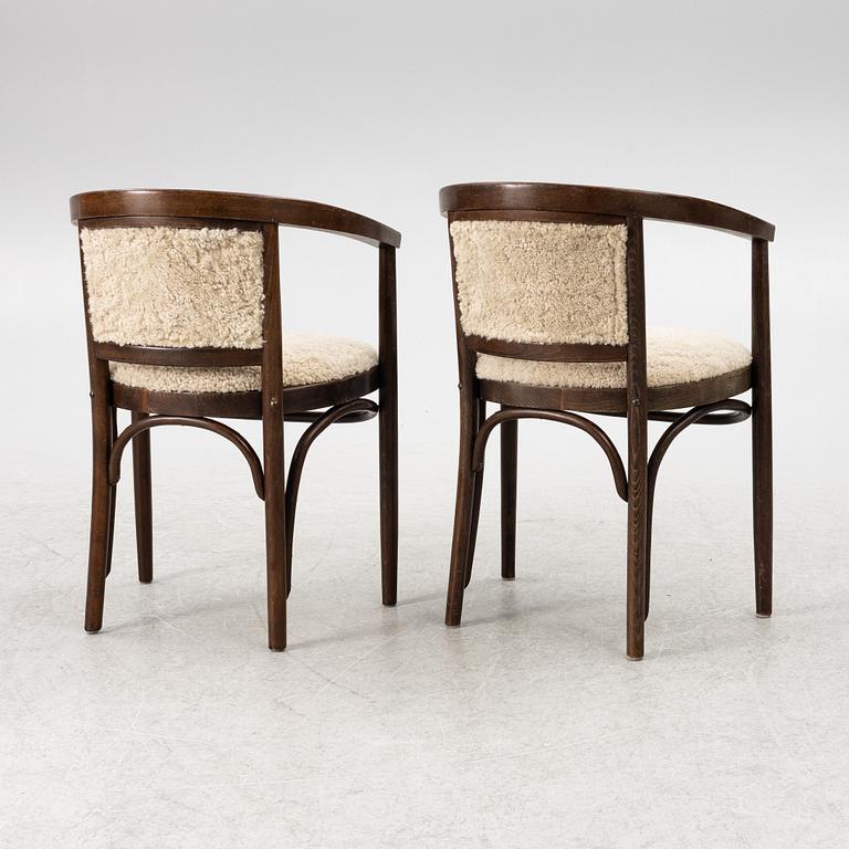 Karmstolar, ett par, 1900-talets andra hälft.