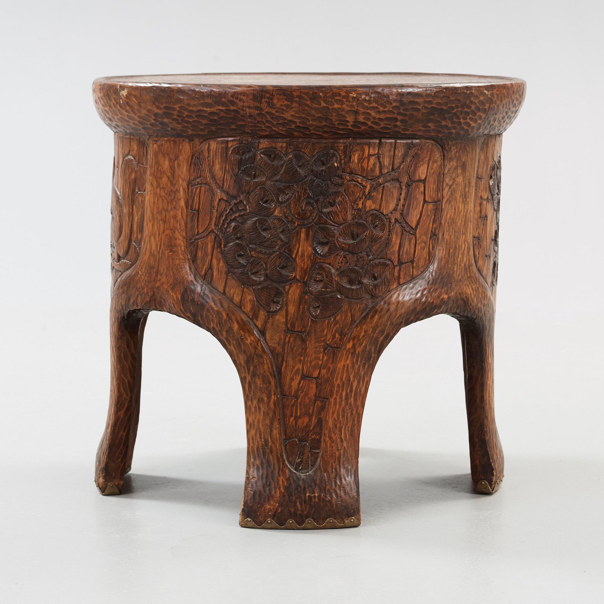 GUSTAV FJAESTAD, bord, tillverkat av Adolf Swanson, Arvika 1908, jugend.