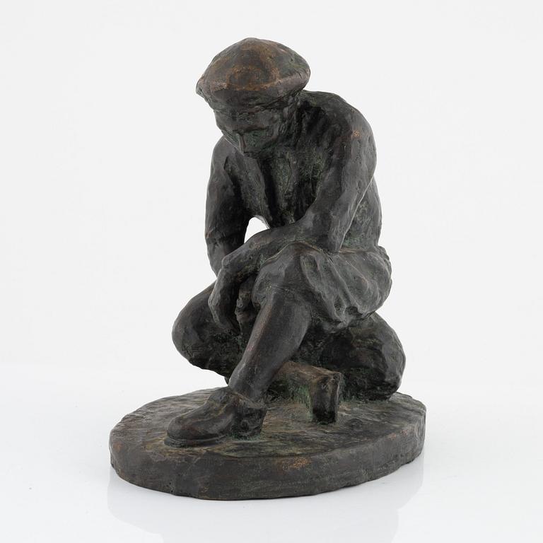 Harald Lundberg, sculpture, bronze, signed.