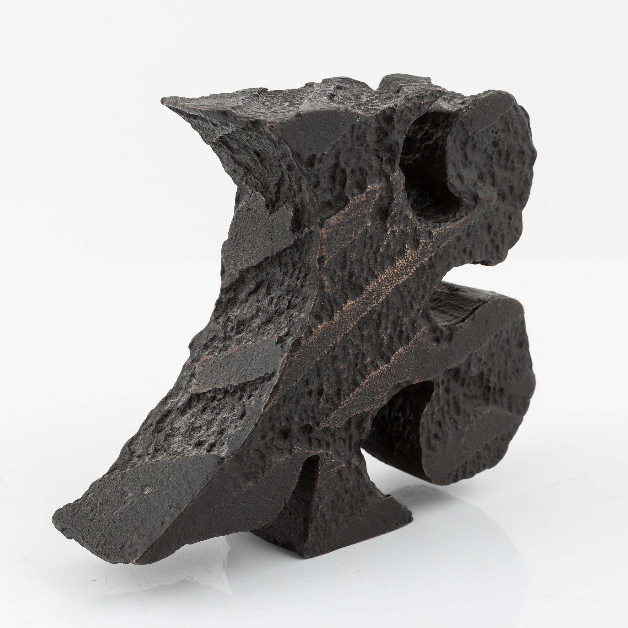 Carl-Fredrik Reuterswärd, skulptur, brons, signerad 50/99.