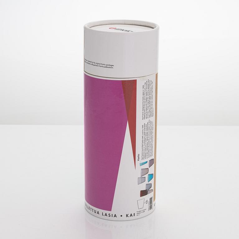 Kaj Franck, a 6-piece set of 100th anniversary 'Kartio' tumblers, Iittala 2011.