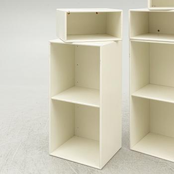 Peter J Lassen, shelving system, 8 pieces, 'Montana', Denmark and Nils Strinning, a 'String' module.