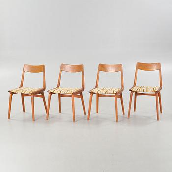 Four chairs, model 370, designed by Alfred Christiansen for Slagelse Møbelvaerk, second half of the 20th cenutry.