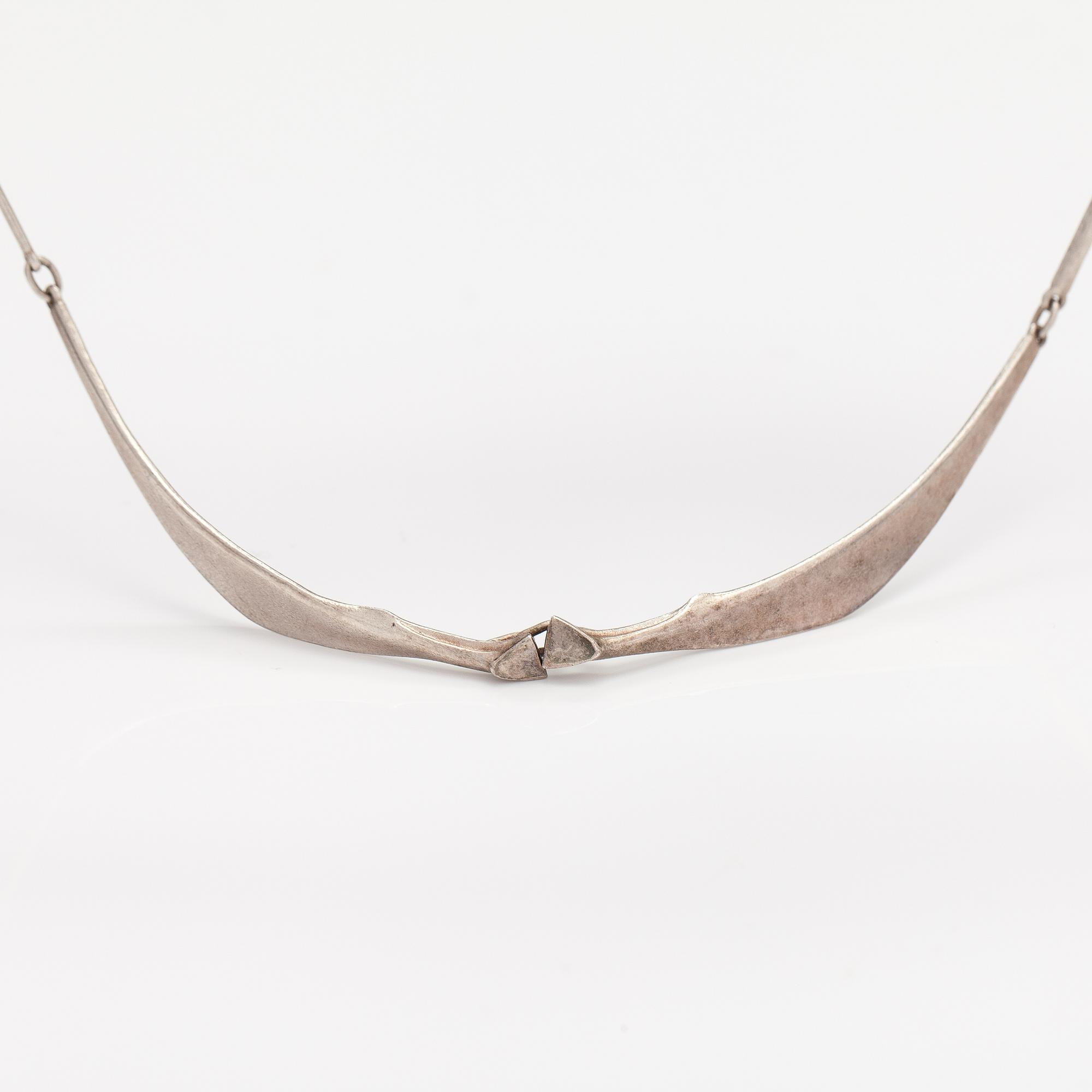 Zoltan Popovits, A stelring silver necklace "Bellatrix". Lapponia 1979.