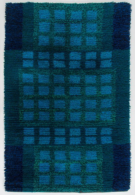 Terttu Tomero, A rya rug, model for Neovius and Solo. Circa 210 x 140 cm.