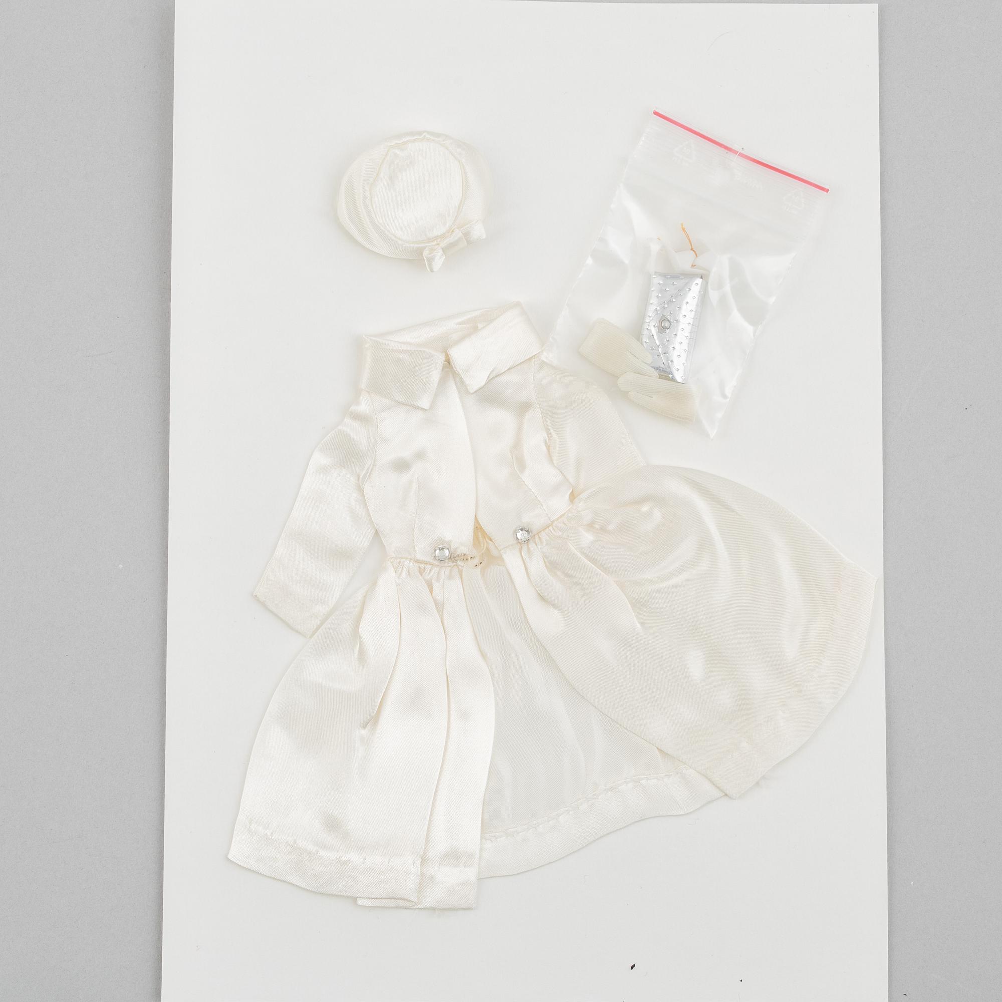 Clothing sets, Barbie, 4 pcs, including "Barbie White Magic 1607" & "Barbie Saturday Matinee 1615", Mattel, 1960s.