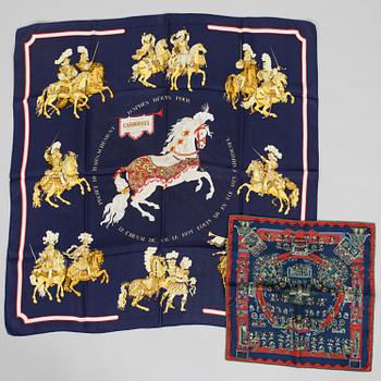 Hermès, scarves, 2 pcs.