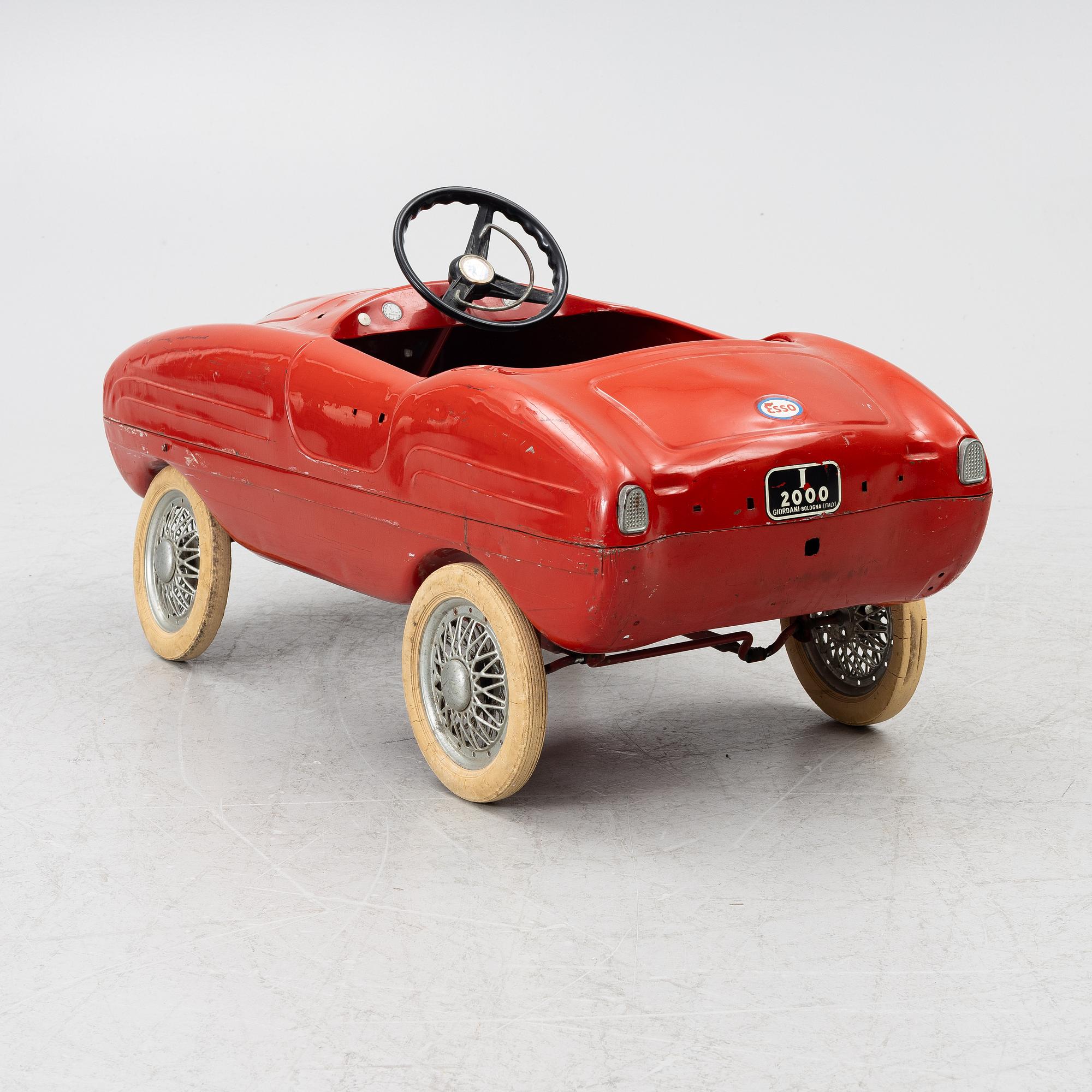 A pedal car, Giordani, Italy, 1950's.