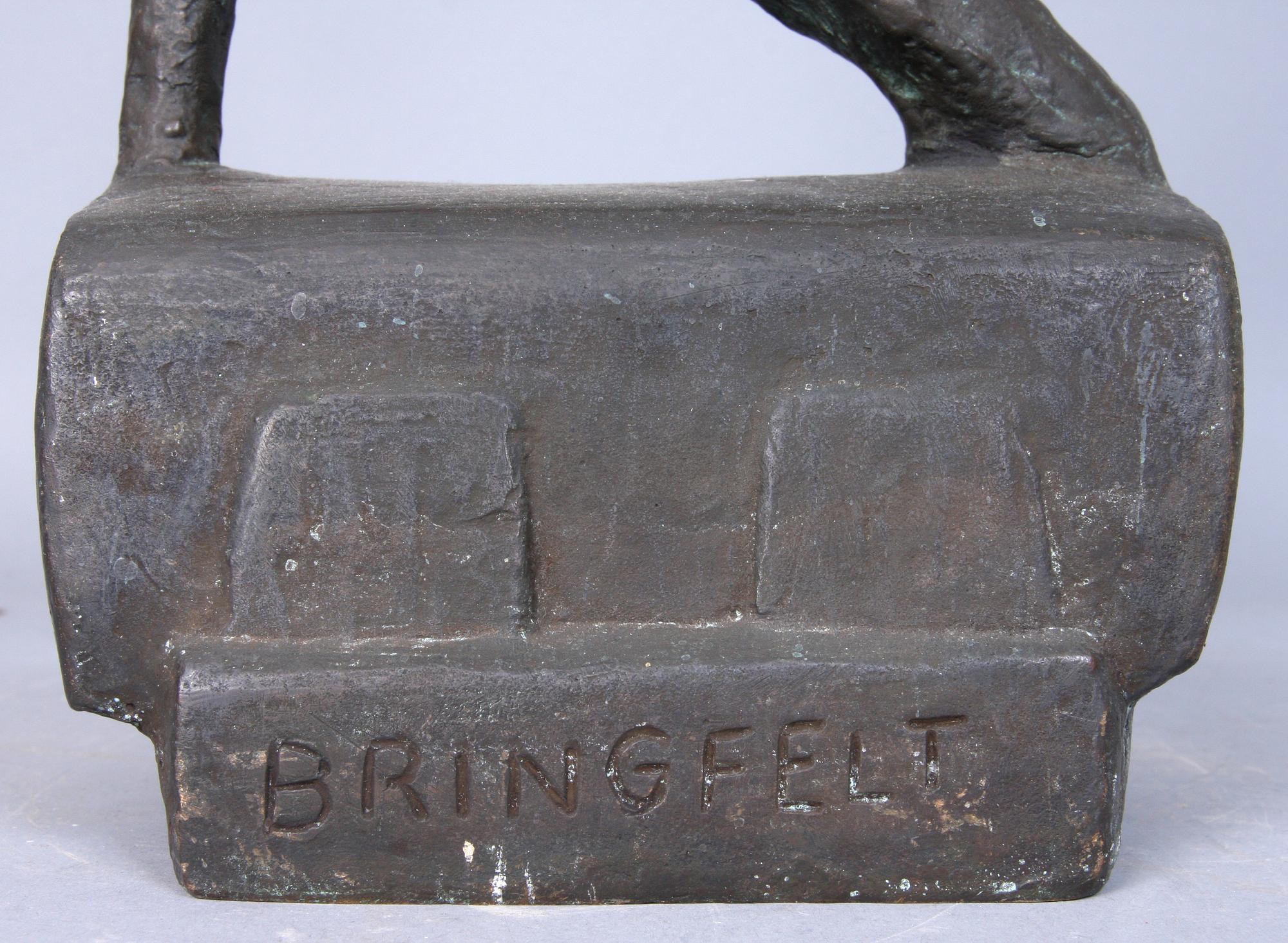 NILS BRINGFELT, skultpur, brons, sign.