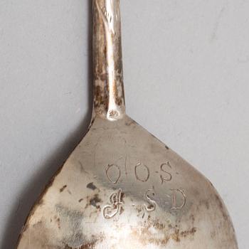 Sked, silver, Herman Brouer (v Trondheim 1686-1703).